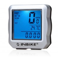 INBIKE Bike Bicycle Speedometer Bicycle Computer Digital Backlight Waterproof Odometer Clock Stopwatch Computer Bike Accessories